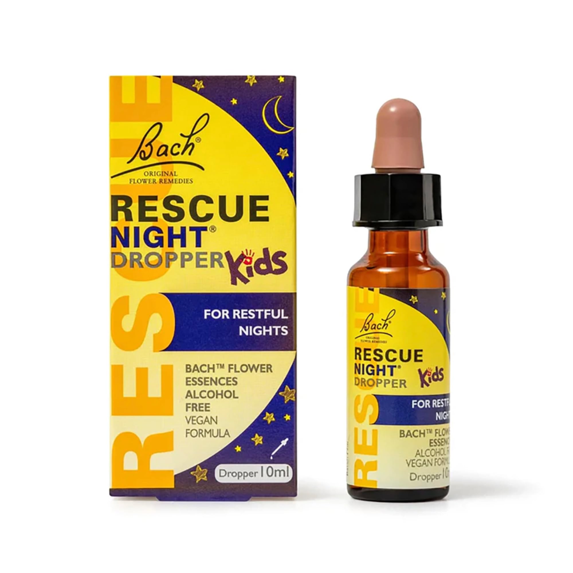 Rescue Remedy Kids Restful Nights Dropper, for A Natural Night’s Sleep, Flower Essences, to Support Your Child and Promote A Calming Bedtime Routine, Alcohol Free, Alternative to Sleep Aid for Kids