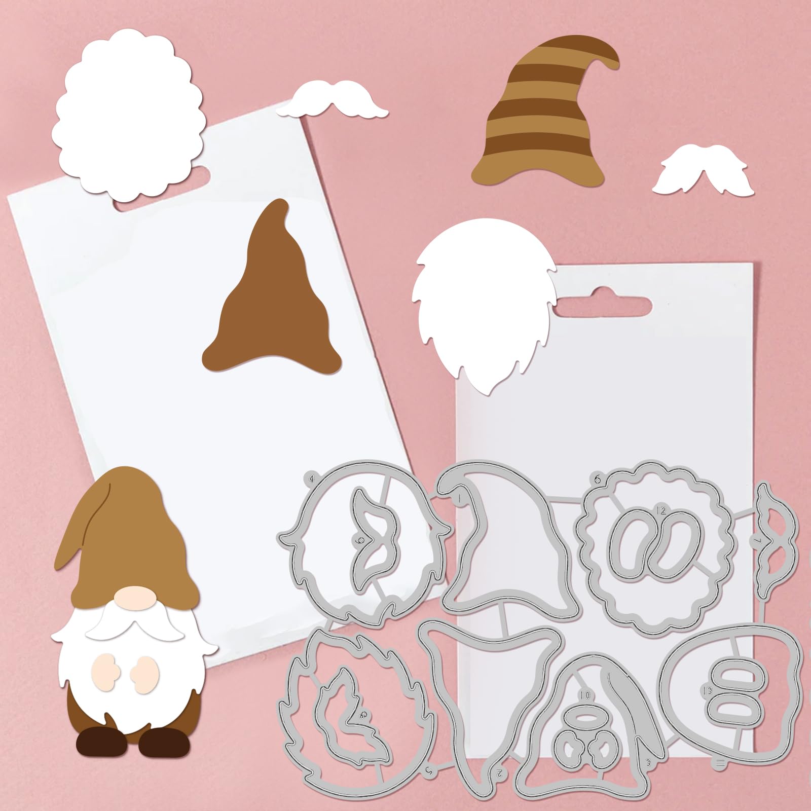GLOBLELAND Montagna e Albero Fustelle Metallo Die Cut Goffratura Stencil Modello per la Carta Card Making Decorazione Fai da Te Scrapbooking Album Craft Decor
