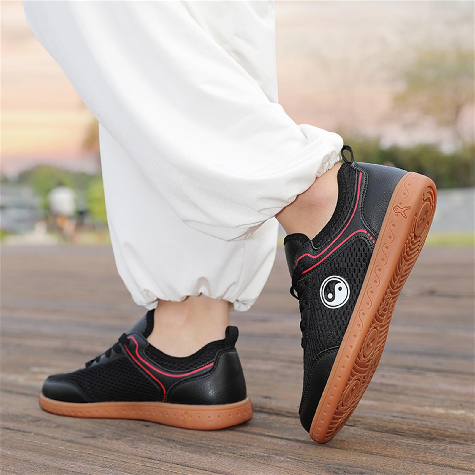Scarpe Tai Chi per Uomo Donna Leggero Traspirante Antiscivolo Scarpe da Allenamento per Arti Marziali Kung Fu per Il Giorno Formazione Esercizi mattutini