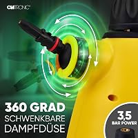 Clatronic gőztisztító kézi készülék 5m kábellel és 360° fúvókával 7
