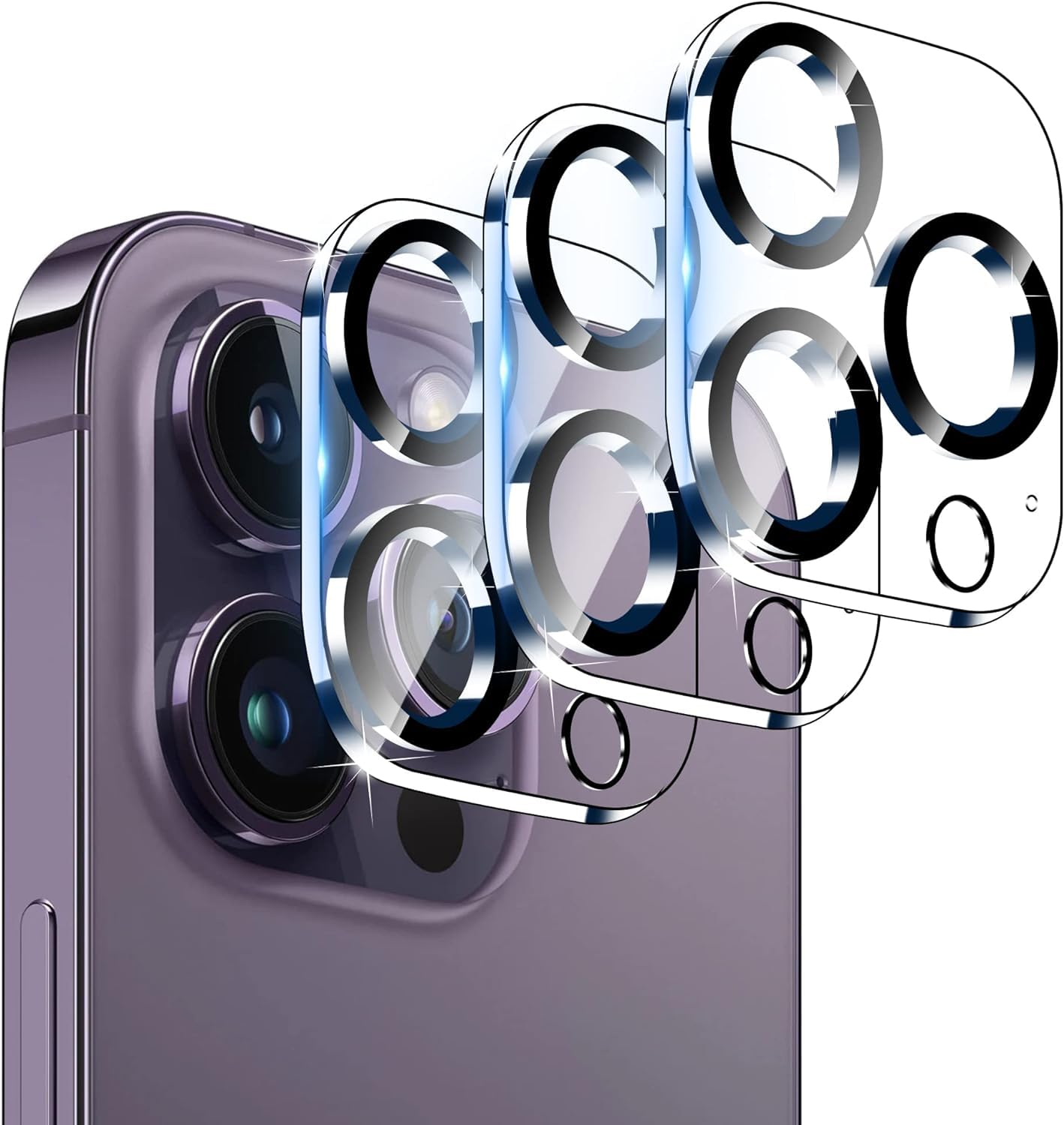 Loklix Premium iPhone 14 Pro/iPhone 14 Pro Max Camera Lens Protector - Ultra Clear Tempered Glass Shield Pack of 3 (B0CWDYD37J) Amazon Price History, Amazon Price Tracker