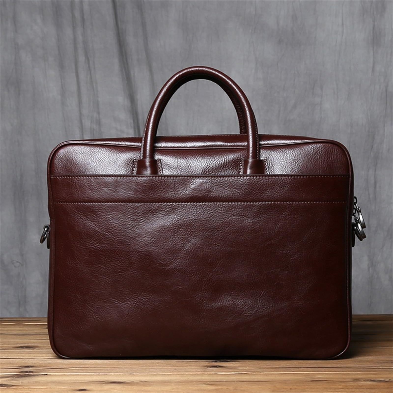 Borsa Per Pc Portatile Valigetta da uomo in pelle Borsa in di vacchetta naturale a tracolla grande capacità for computer casual