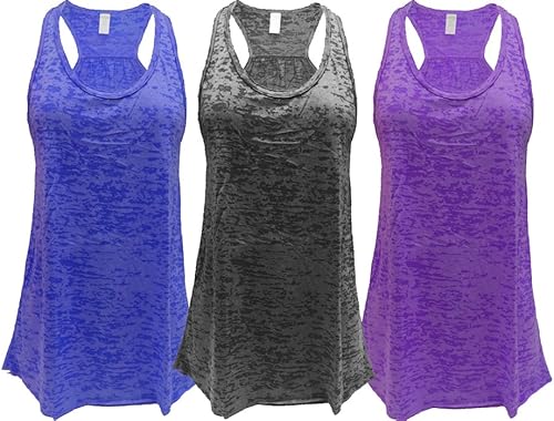 Epic MMA Gear Camiseta sin mangas fluida con espalda nadadora, tallas regulares y grandes, paquete de 3