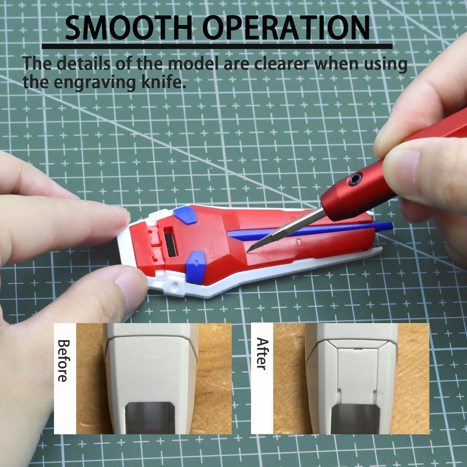 Model Scriber Tool 0.10mm Tungsten Steel Chisel — Amazon image 8