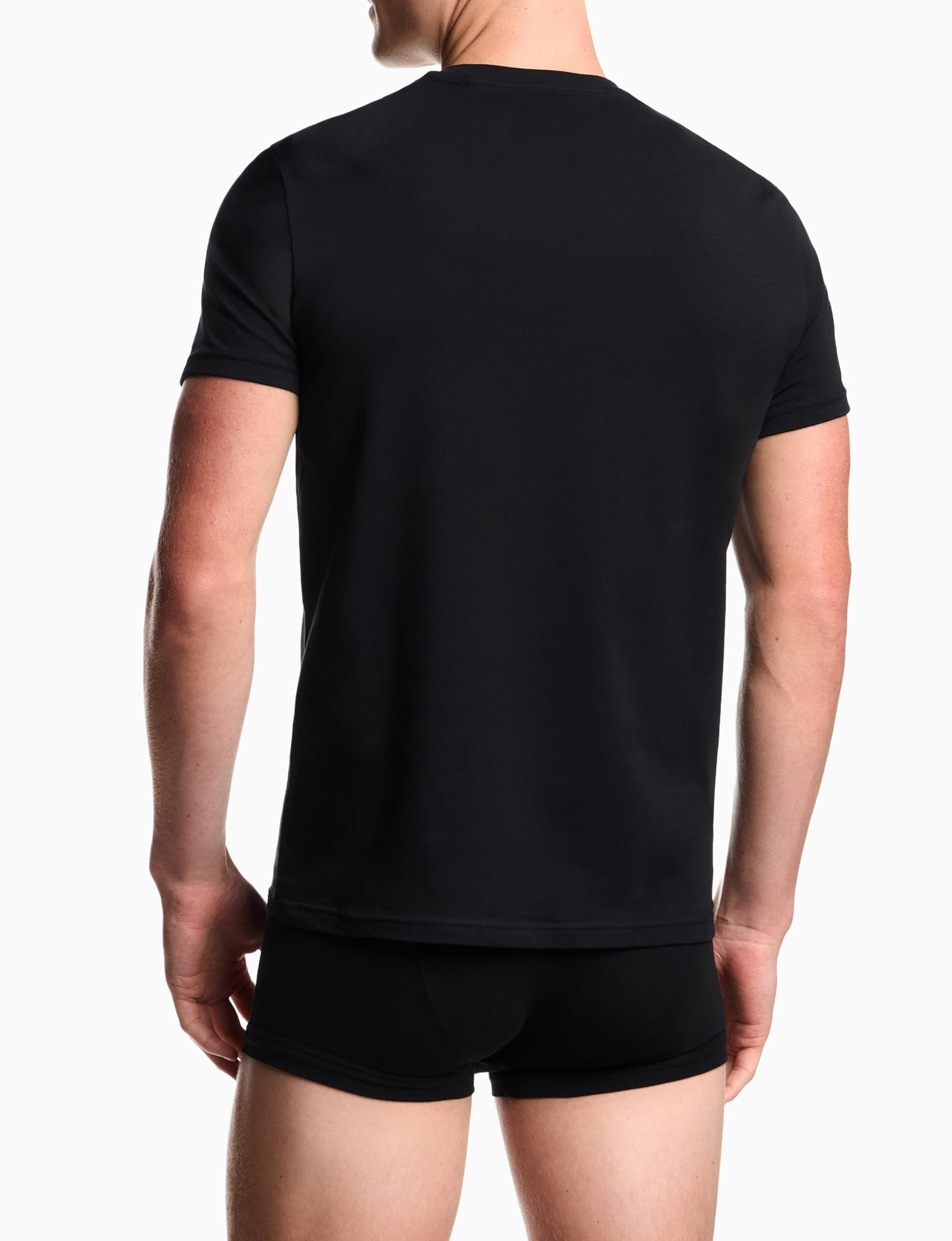 Man's Endurance 2-Pack Crew Neck T-Shirt Black S Regular Fit, Schwarz, S – Ansicht 2