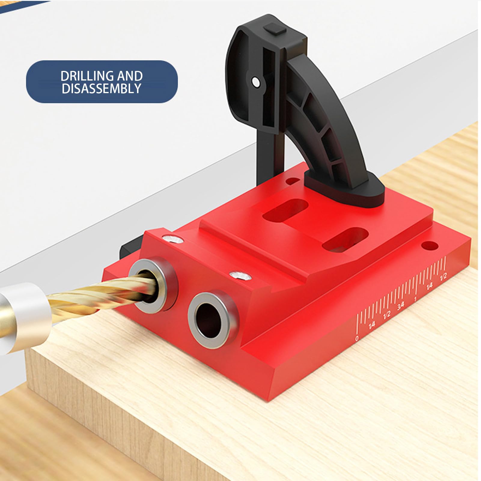 Plantilla Para Hardware De Gabinetes Ayuda De Carpintería Ajustable | Dispositivo Para Taladro De Madera Para Construcción Ensamblaje Reparación Metalurgia Y Mejoras Del