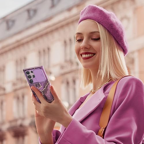 Miniatura 6 de Chvelop Funda para Samsung Galaxy S23 Ultra con Cubierta Deslizante para Cámara, Funda Samsung S23 Ultra Resistente a Golpes Delgada Fina Ligera,