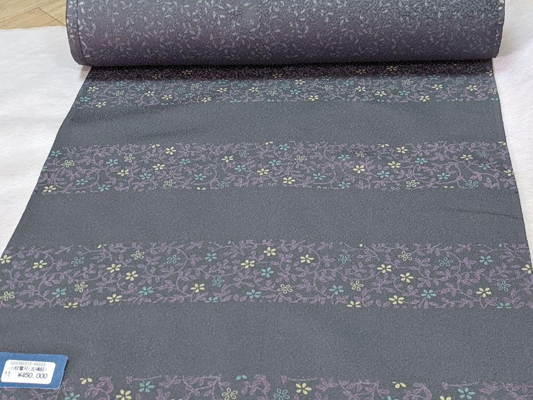 着物　新品　未仕立て　正絹　小紋　丹後ちりめん　反物　五嶋紐　かわいい　花柄 着物 新品 未仕立て 正絹 小紋 丹後ちりめん 反物 五嶋紐 かわいい 花