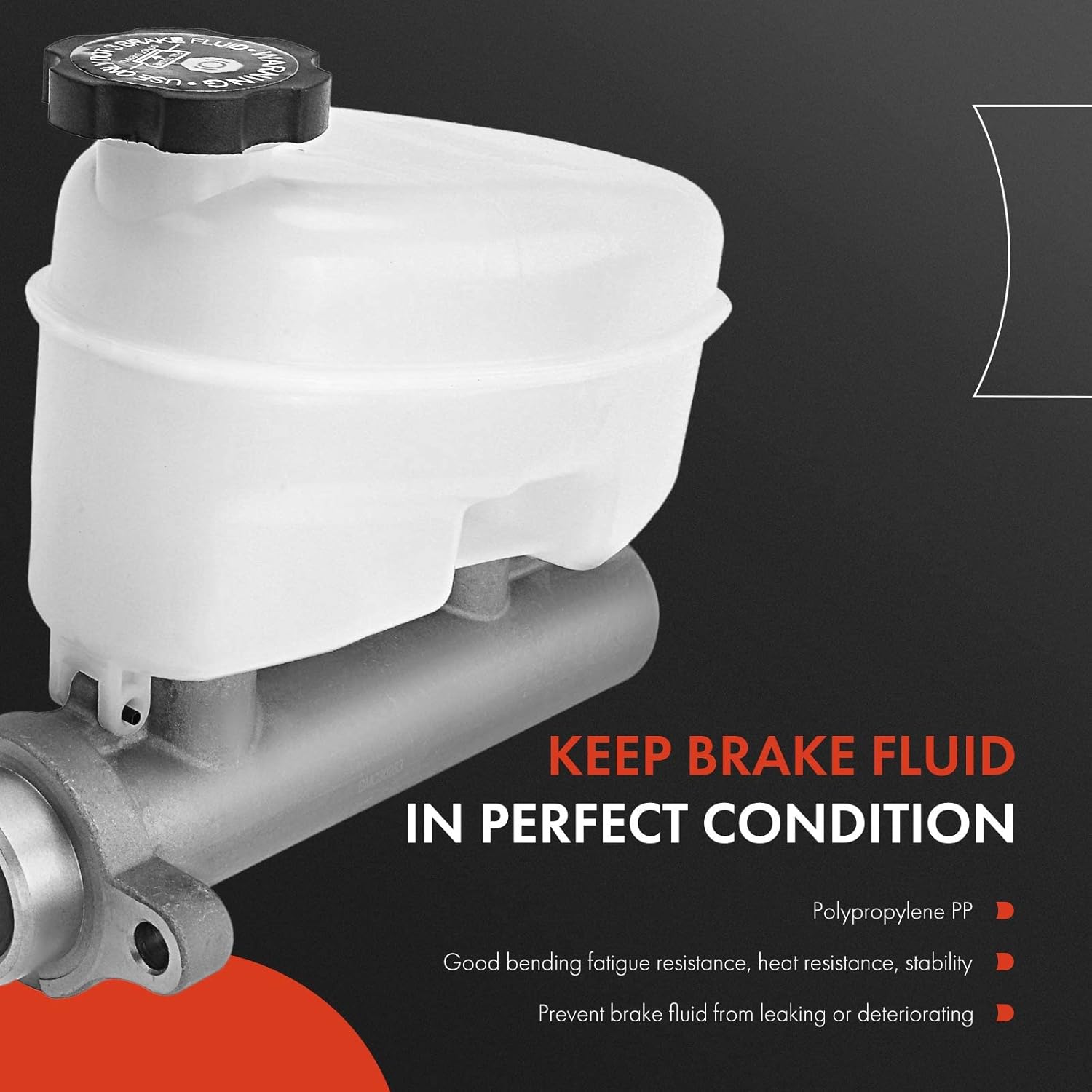 A-Premium Brake Master Cylinder Compatible with Chevy and GMC Vehicles - Avalanche 1500/Silverado 1500 HD 2003, Silverado 1500/Tahoe/Sierra 1500/Yukon 2003-2004, Suburban 1500/Yukon XL 1500 2003-2006