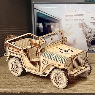 DIY 3D立体パズル ジープ 木製パズル 木製 リビングルーム 寝室 大人 誕生日 プレゼント 贈り物 新年 立体パズル 手作り ギフト クラフト 大人向け クリスマス レーザーカット
