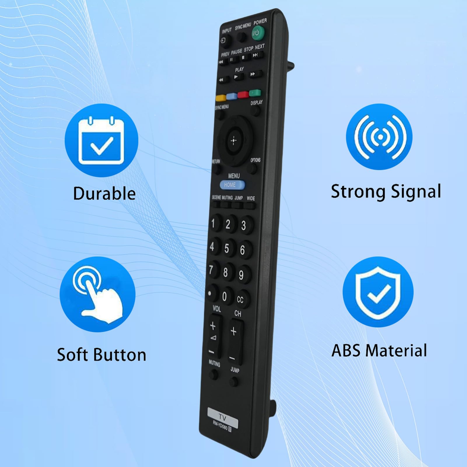 Controle remoto de substituição para KDL-32BX321 KDL-32BX353 KDL