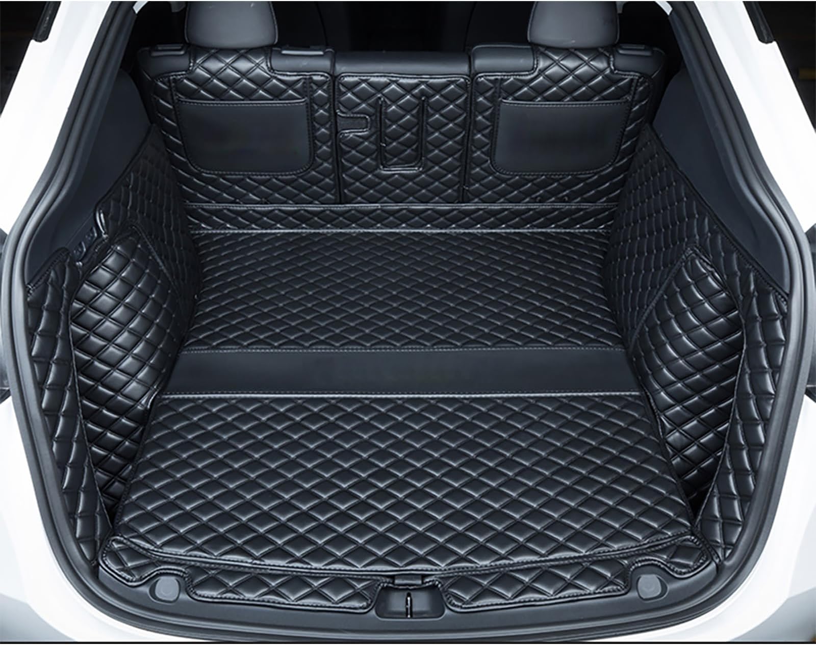 Compatible with Tesla Model Y 2020-2025 5 Seat Trunk Mat Cargo Mat Dog Cover Mat Car Trunk Liner Full Coverage