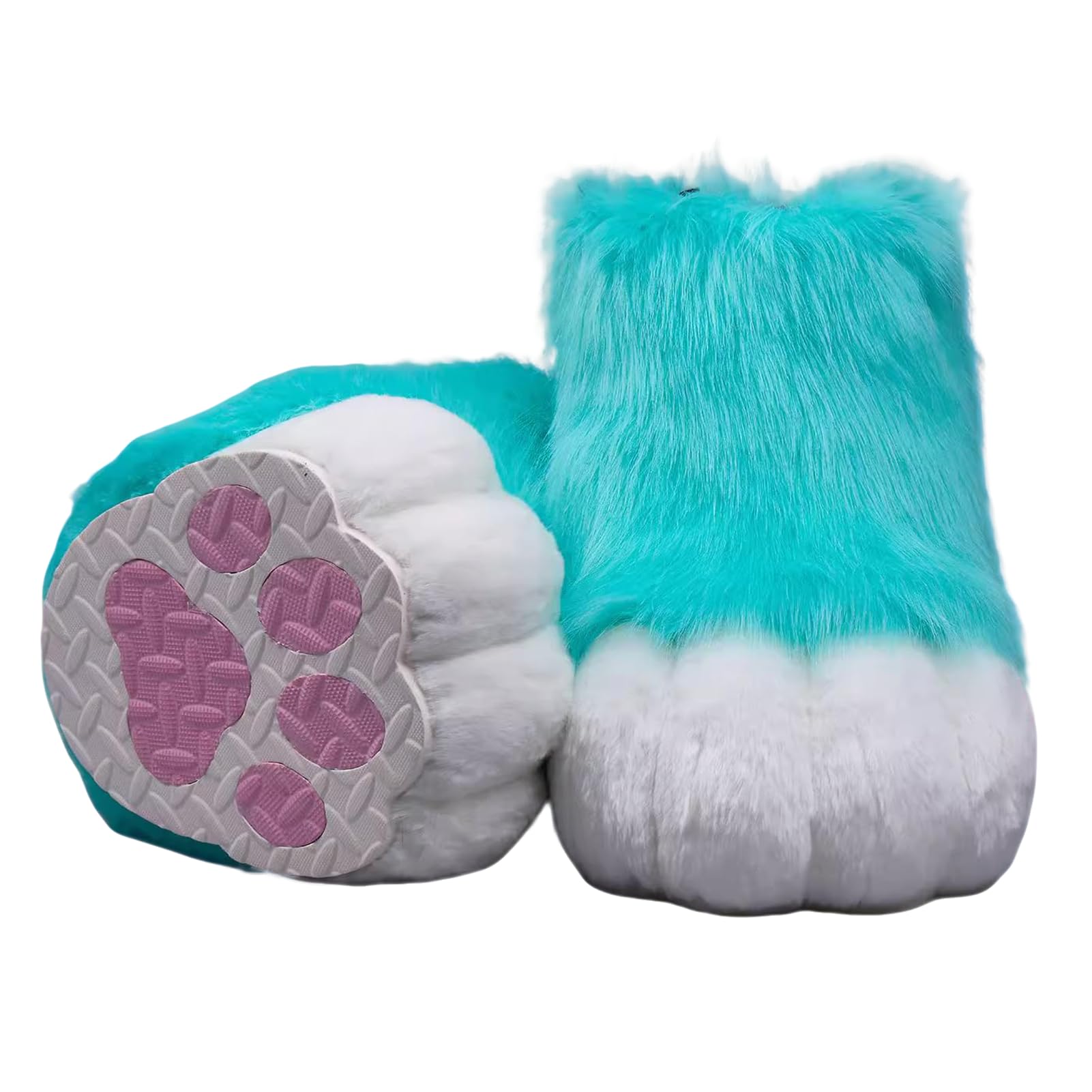 Fursuit Feet Paws,Furry Animal Paw Shoes with Non-Slip Sole