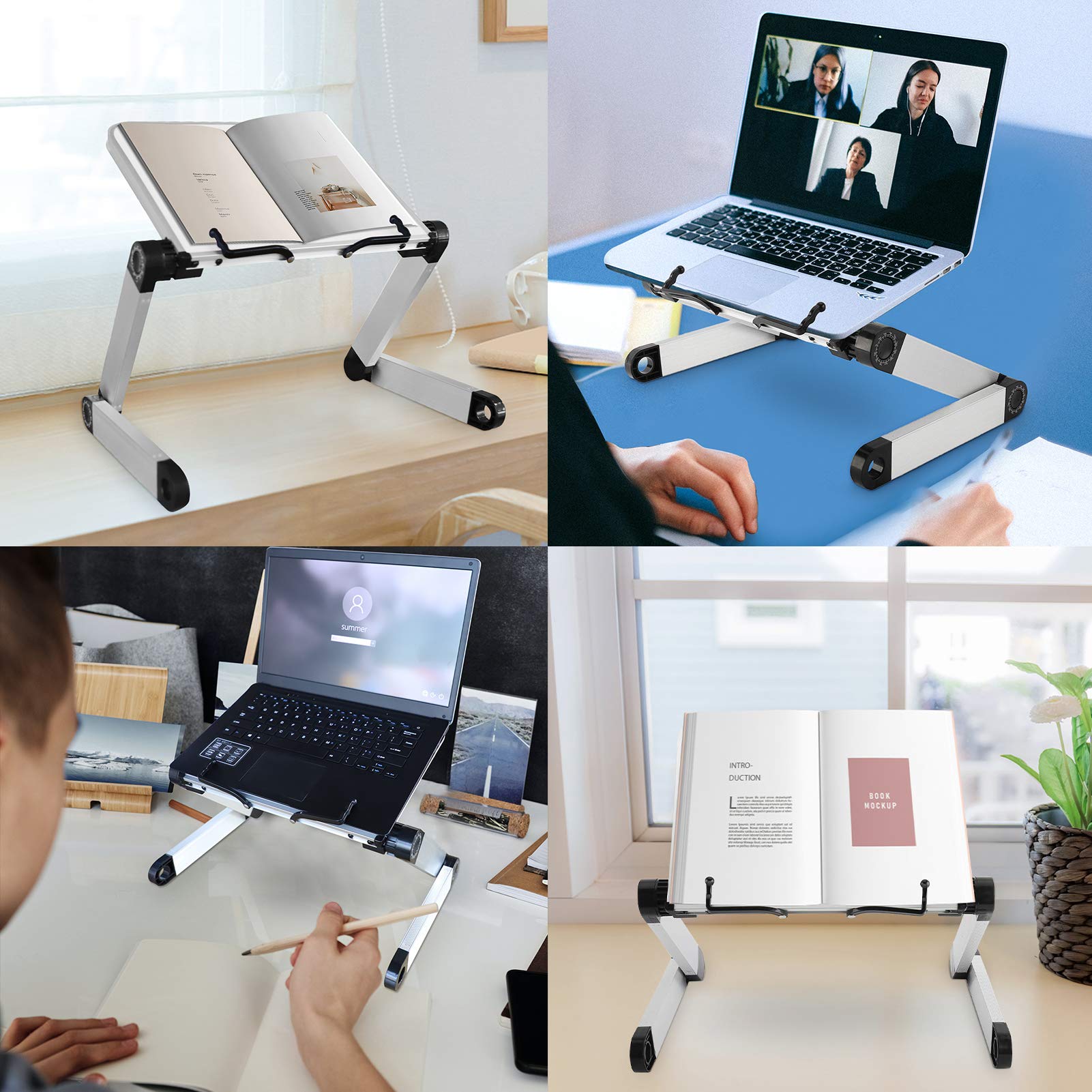 Book Stand for Reading Adjustable Textbook Stand Ergonomic Bed Book