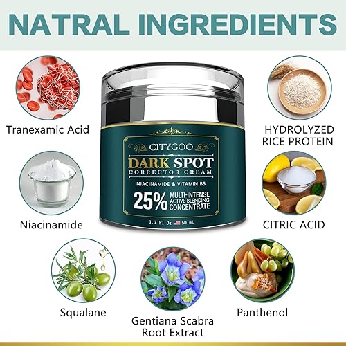 Miniatura 6 de CITYGOO Eliminador de manchas oscuras para cara y cuerpo crema correctora de manchas oscuras ingrediente natural enriqueciendo el cuidado de la piel