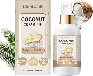 Body Hair Milk Mist, Hydrating And Moisturizing Spray, Long-Lasting Fragrance, Natural Hydrating And Moisturizing Body Mist(Coconut)