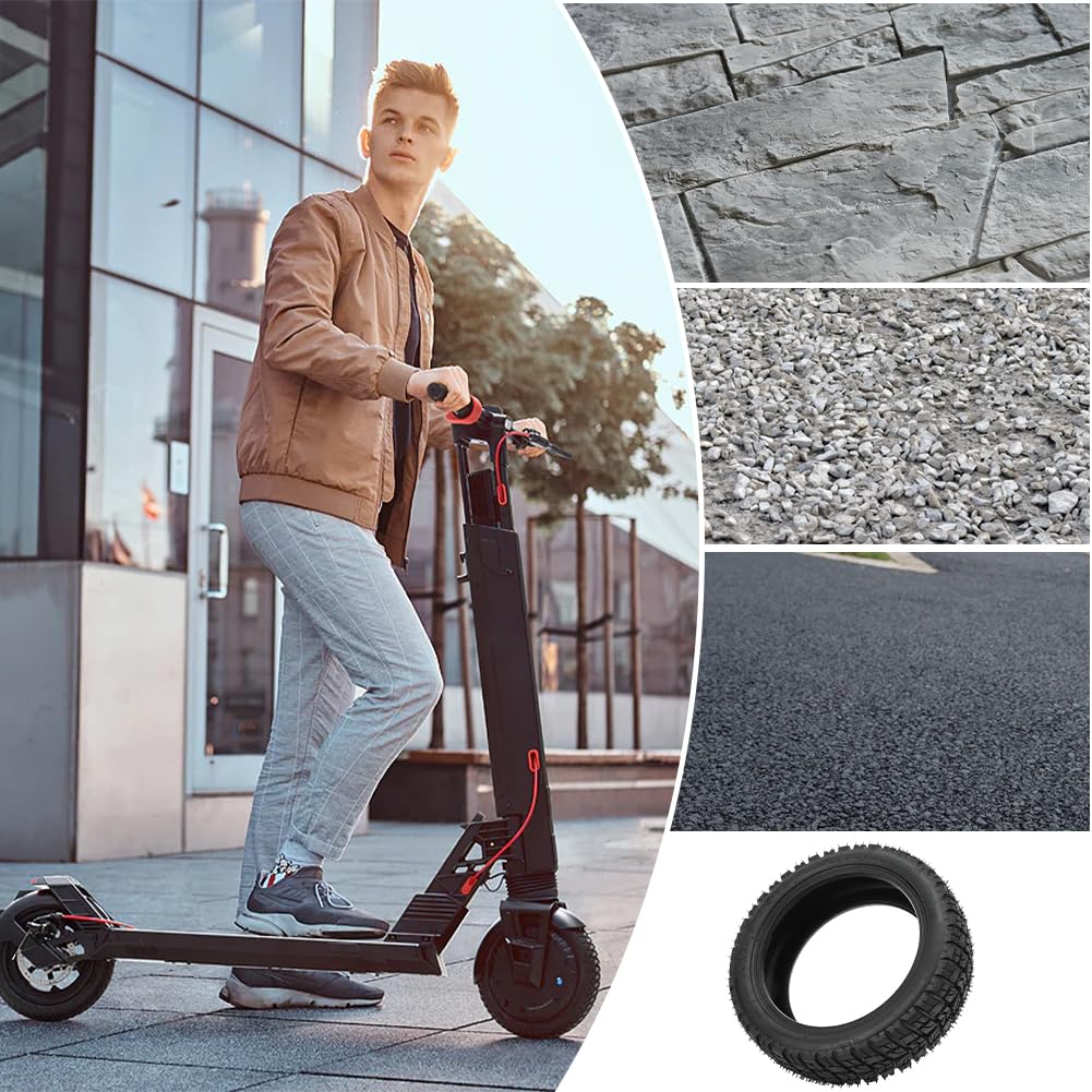Ruote Monopattino Elettrico,10X2.75‑6.5 Gomma Scooter Elettrico Pneumatici Pneumatico Tubeless Di Ricambio Fuoristrada Accessori Universali [er Pneumatici Sottovuoto per Terreni Irregolari