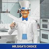 Vista 2 de MR.SIGA Escobilla de silicona multiusos para ventana, vidrio, puerta de ducha, parabrisas de automóvil, limpiador de ventanas resistente, incluye