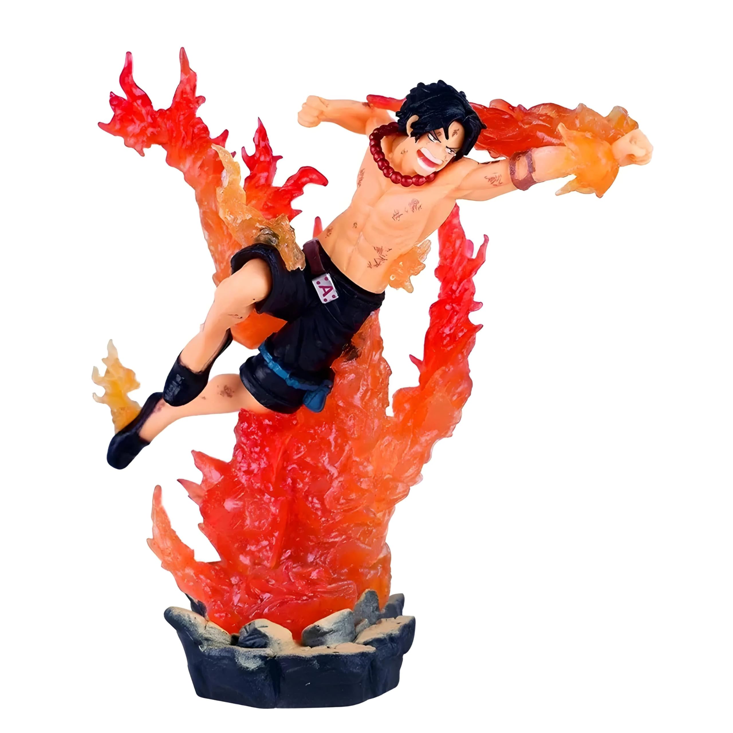 Realmkart Ace Action Figure Fire Fist Ace Action Figure 16CM Luffy's Brother Ace D Portgas Onepiece Action Figurine Anime Action Figures Replica Toy Perfect for Anime Gifts, Office Table, Study Table-image-31