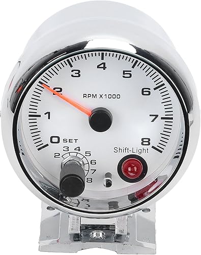 Tachometer 3.75 Inch 0-8000 RPM with Adjustable Backlight Compatible with 4/6/8 