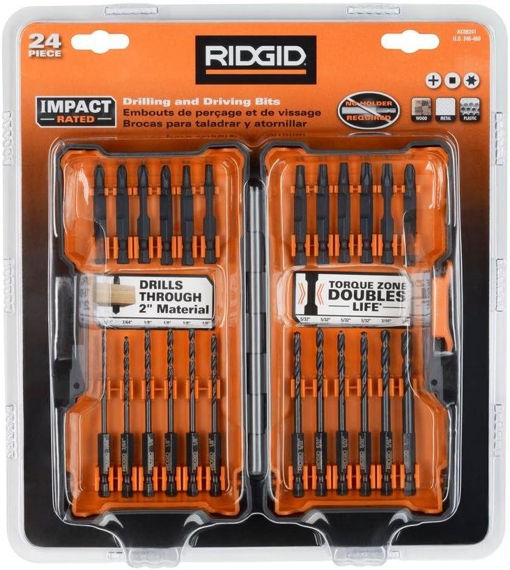 Ridgid AC98241 24-Piece Impact Drilling and Driving Kit