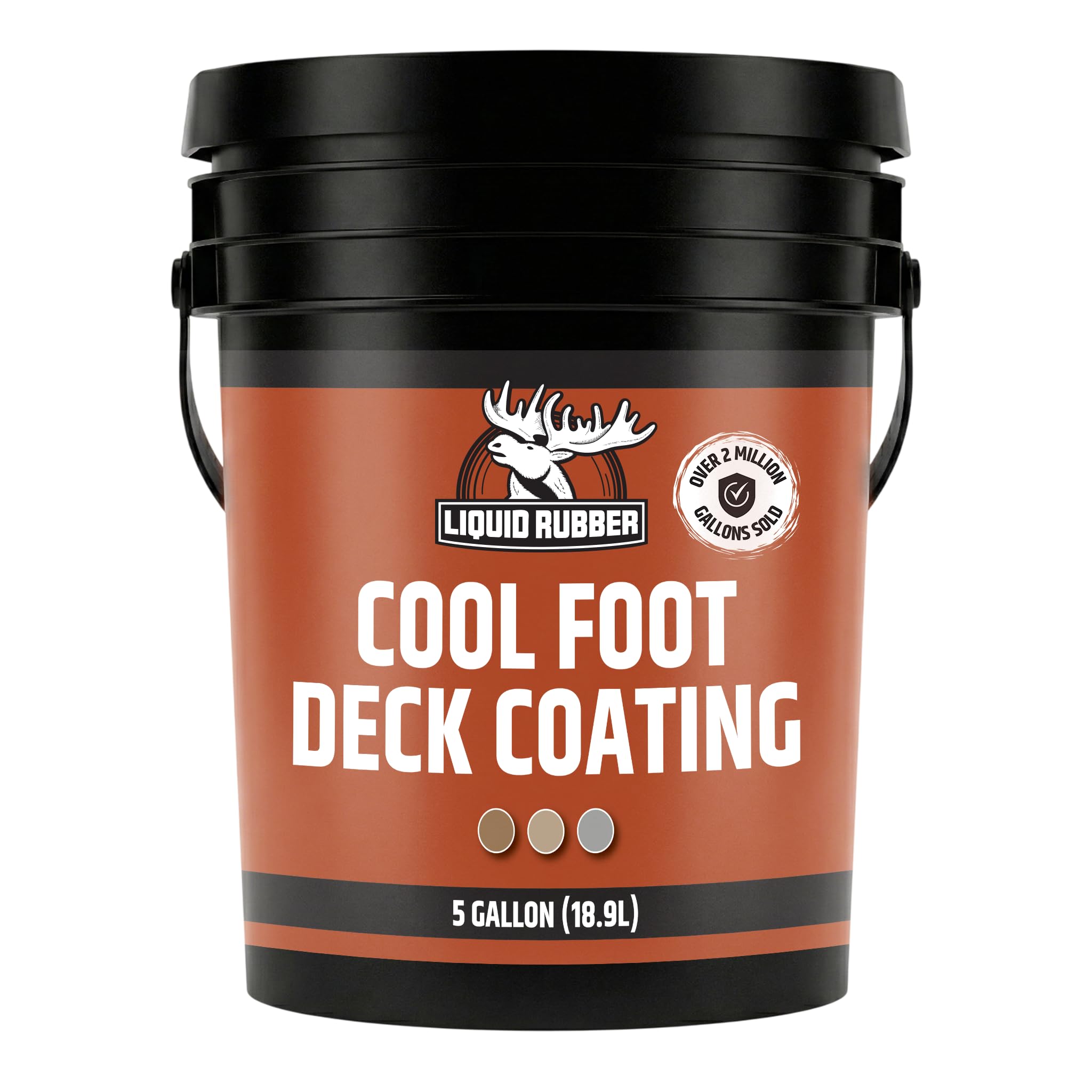 Liquid Rubber Cool Foot Deck Coating (5 Gallon)