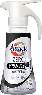 アタックZERO ドラム式専用 洗濯洗剤 液体 アタック液体史上 最高の清潔力。菌の隠れ家蓄積0へ ワンハンドタイプ 380g