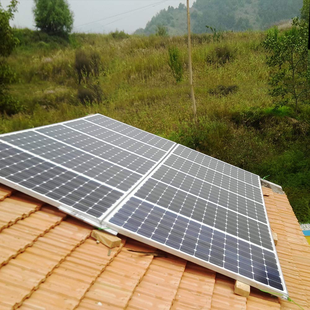 XINPUGUANG 2 pannelli solari 100 W 18 V fotovoltaici monocristallini 200 W per sistema, solare, giardino, campeggio, auto, barca e tetto di casa