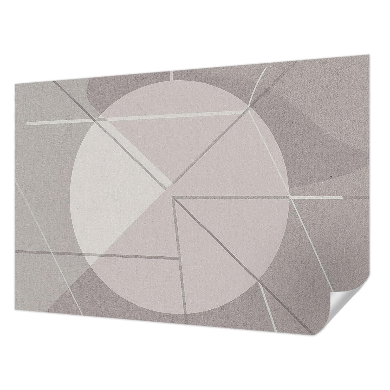 Papier peint photo autocollant résistant aux taches avec motif géométrique moderne 152x104 cm