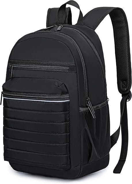 KEOFID Anti-Thief Travel Backpack for Men and Women, Backpack Purse for Women, Fashion Backpack, Casual Backpack for College(Carbon Black)