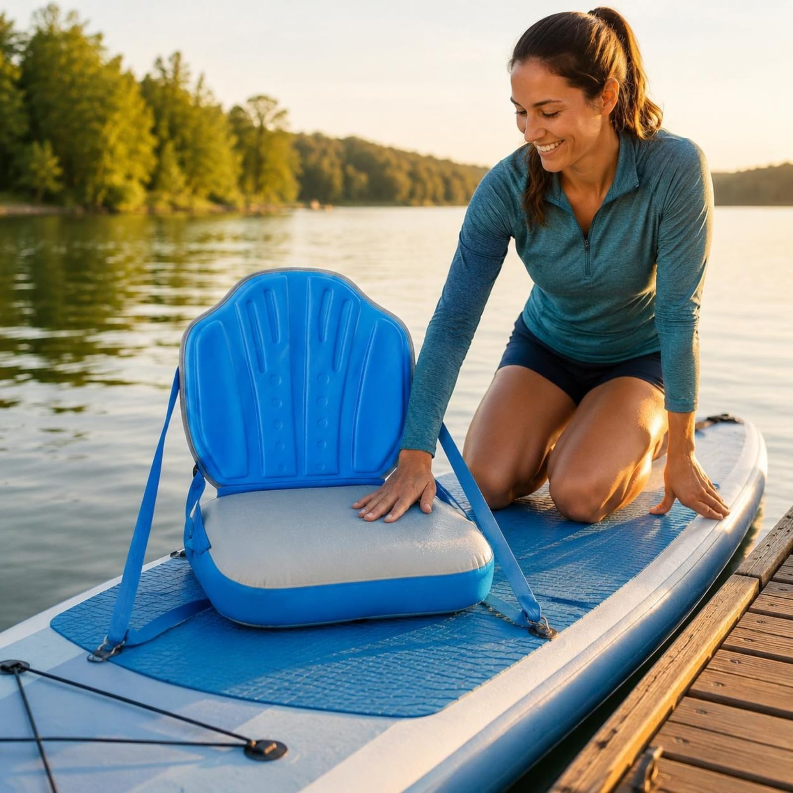 Tabla de Inflable Portable Tabla Paddle Board Inflable Antideslizante Equipo Acuático para Playa