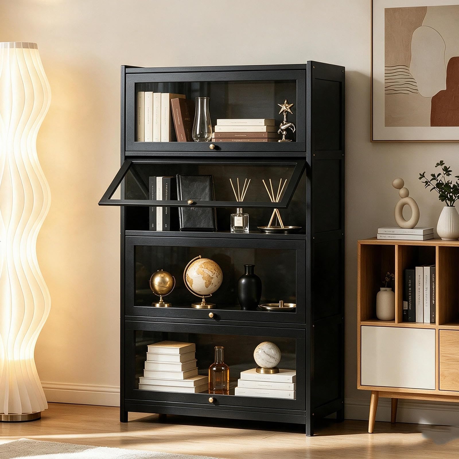 Vitrina Cristal Vitrina Expositora Cristal Vitrina Expositora Alta,Black