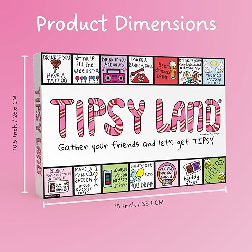 Miniatura 7 de TIPSYLAND Original Edition  Producto Oficial  Divertido juego de mesa para adultos  Juego de grupo para noches de juego, fiestas y más  Desafíos