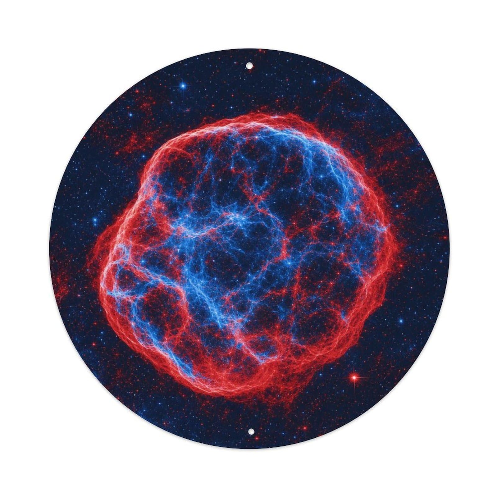 Okngb Style Orbit Study Kepler Supernova Remnant Deep Space Cosmic Metal Tin Sign Plaque Wall Decor For Cafe, Man Cave, Club Bar, Office, Home Garden Round Metal Poster 8X8inch
