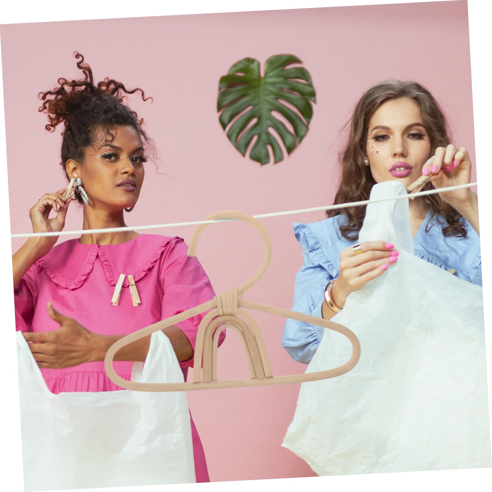 Levemolo Rattan Hook Clothes Hangers Decorate Skirt Hangers Coat Rack Heavy Duty Hangers Newborn Hangers Multifunctional Hangers Coat Hangers Rattan Hangers Rattan Hangers