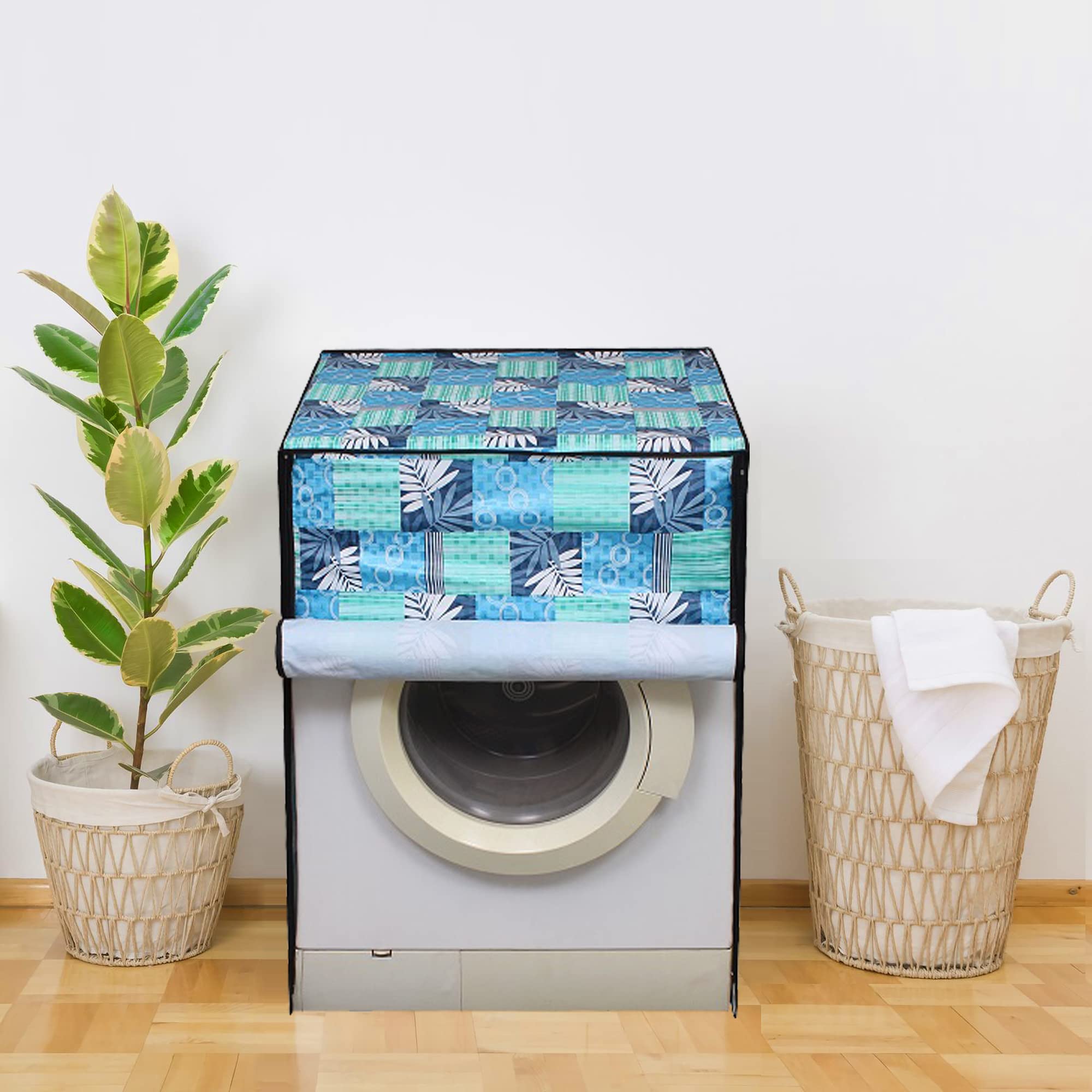 Glassiano Washing Machine Cover for Fully Automatic Front Load IFB Serena Aqua SX LDT 6 Kg, Multicolor