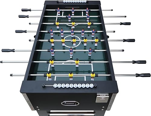 Miniatura 3 de Mesa de futbolín para niños y adultos, tamaño 55 pulgadas, mesa de fútbol resistente con pelotas para sala de juegos 54.5 x 29.3 x 33.9, mesas de