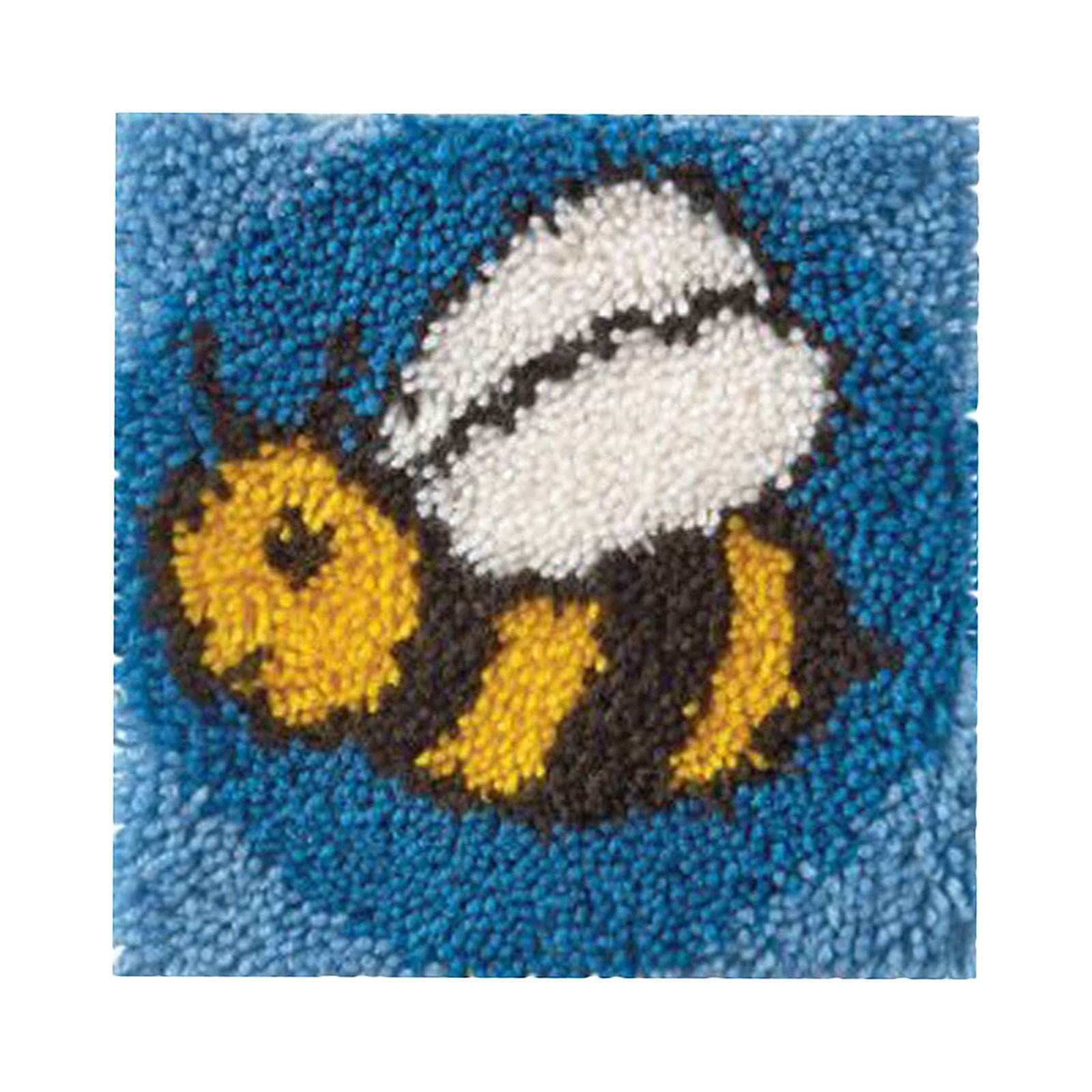 THE STYLE SUTRA® Latch Hook Rugs Carpets Cushion Mat Making Kit Crafts for Beginner Bee| Needlecrafts & Yarn | Rug Making | Latch Hooking-picture-23