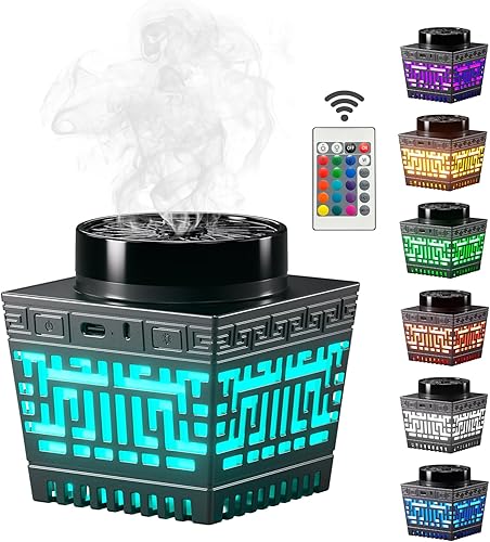 Miniatura 2 de Mini quemador de incienso portátil Bakhoor recargable USB difusor de aroma eléctrico árabe soporte de incienso musulmán decoración del hogar