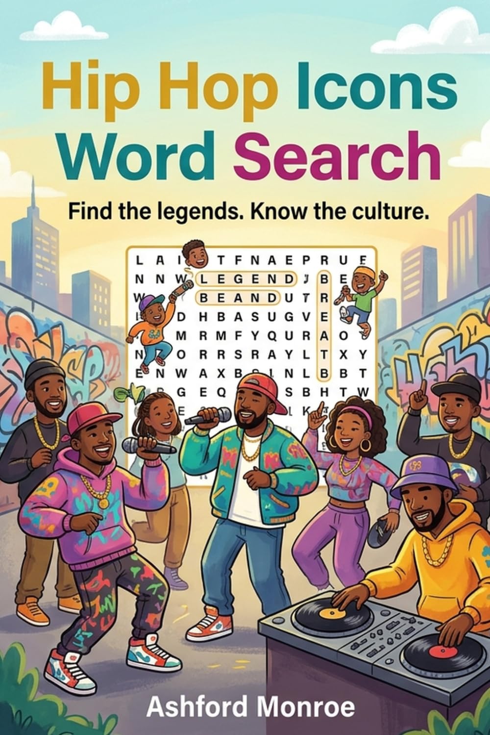 Hip Hop Icons Word Search: Rap Legends Puzzle Activity Book