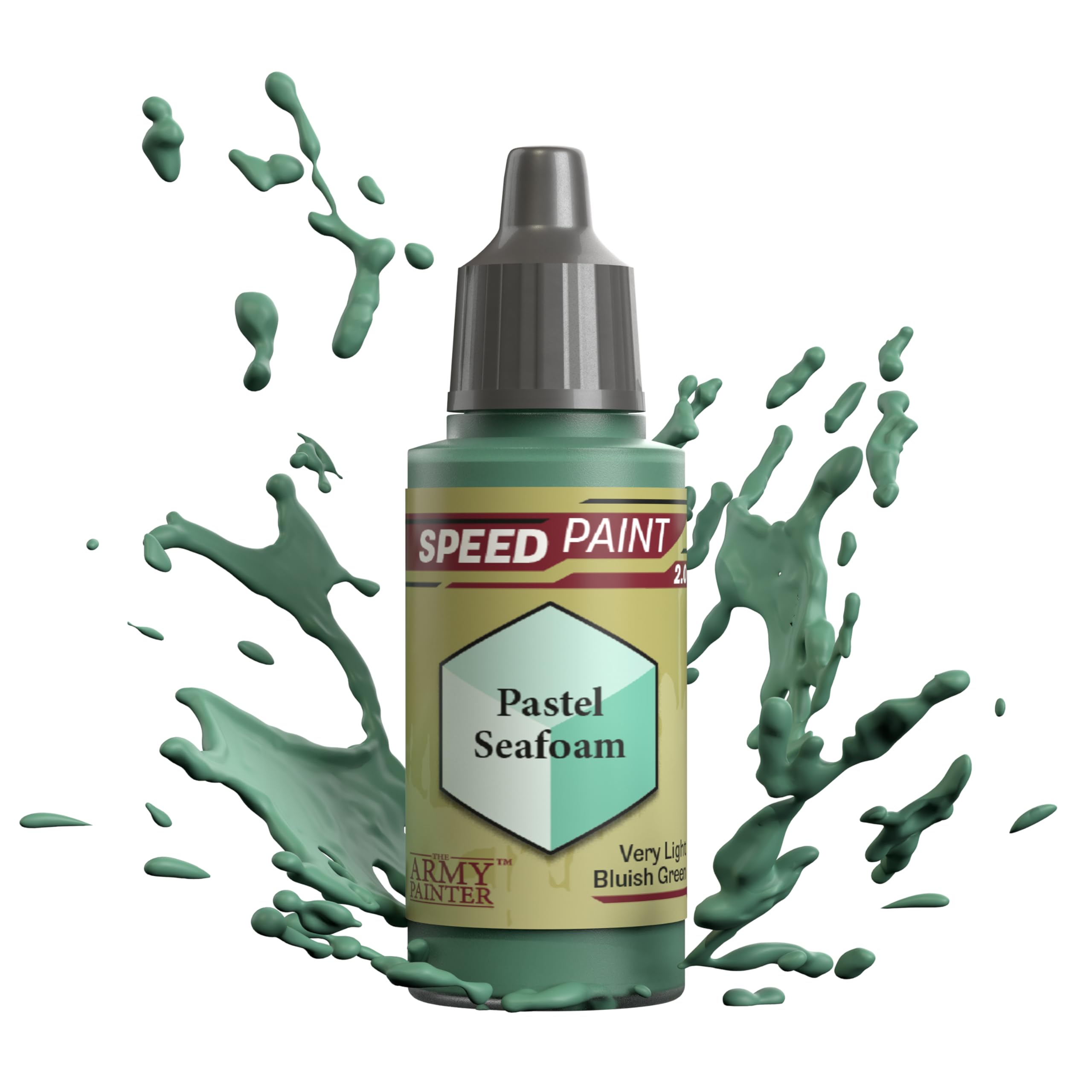 The Army Painter Speedpaint Pastel Seafoam 2.0, Single Acrylic Paint 18ml One-coat Painting Soloution For Fantasy Tabletop Miniatures Like Warhammer 40k and Dungeons And Dragons Figures