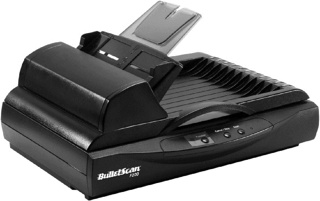 iVina BulletScan F200 USB Flatbed Color Scanner with 20ppm Auto Document Feeder, Supports Windows and Mac OS (F2002120)