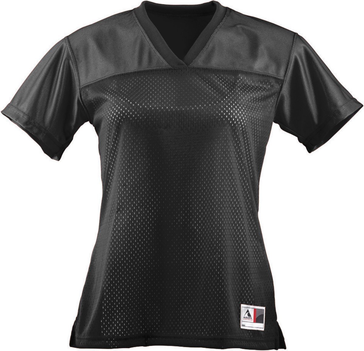 Augusta Sportswear Ladies Junior Fit Replica Football Jersey, Black, X-Large