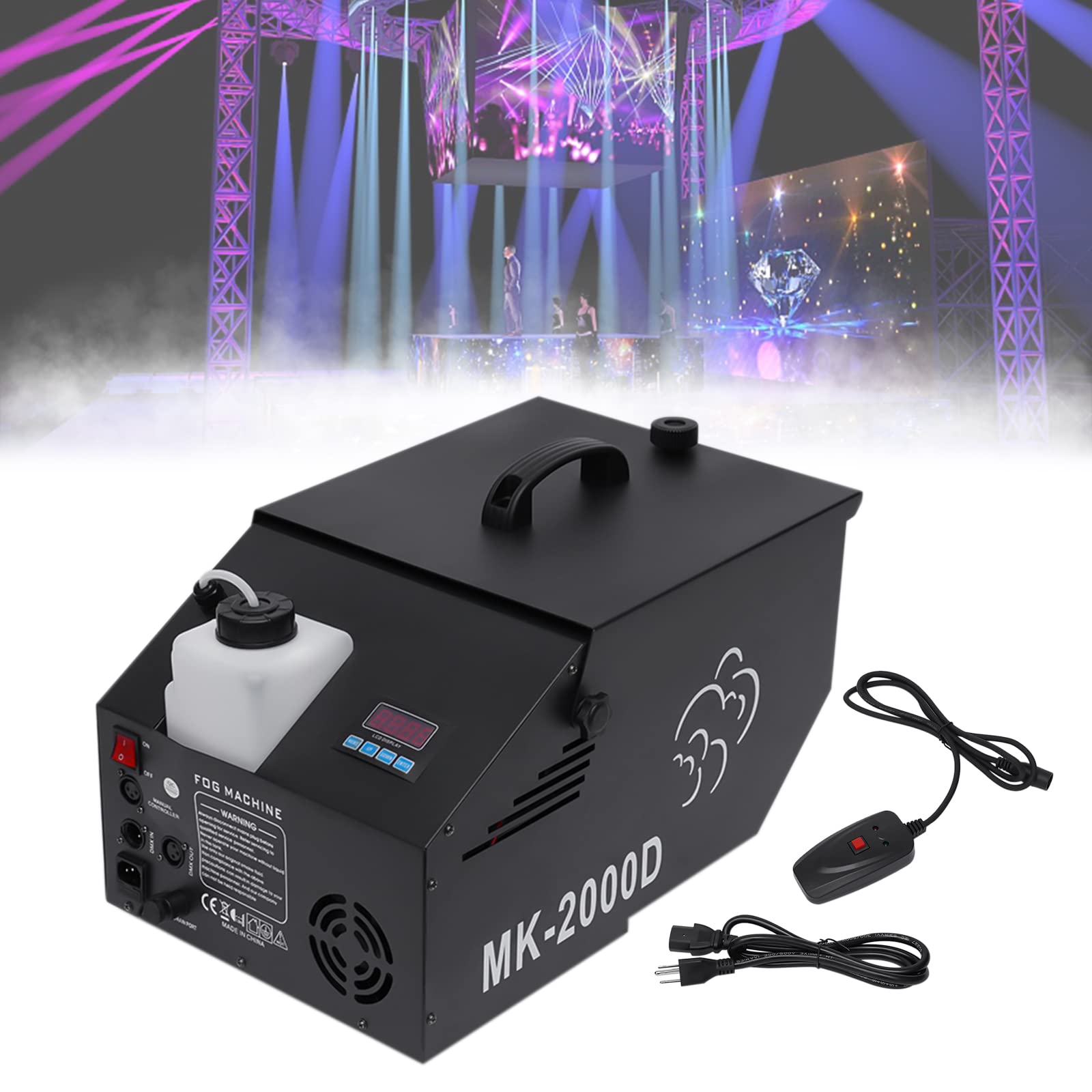 Dmx512 - Macchina per la nebbia, per generatori di fumo, con telecomando, per la nebbia, adatta per spettacoli di palcoscenico, bar, passerelle, teatri, sale banchetti