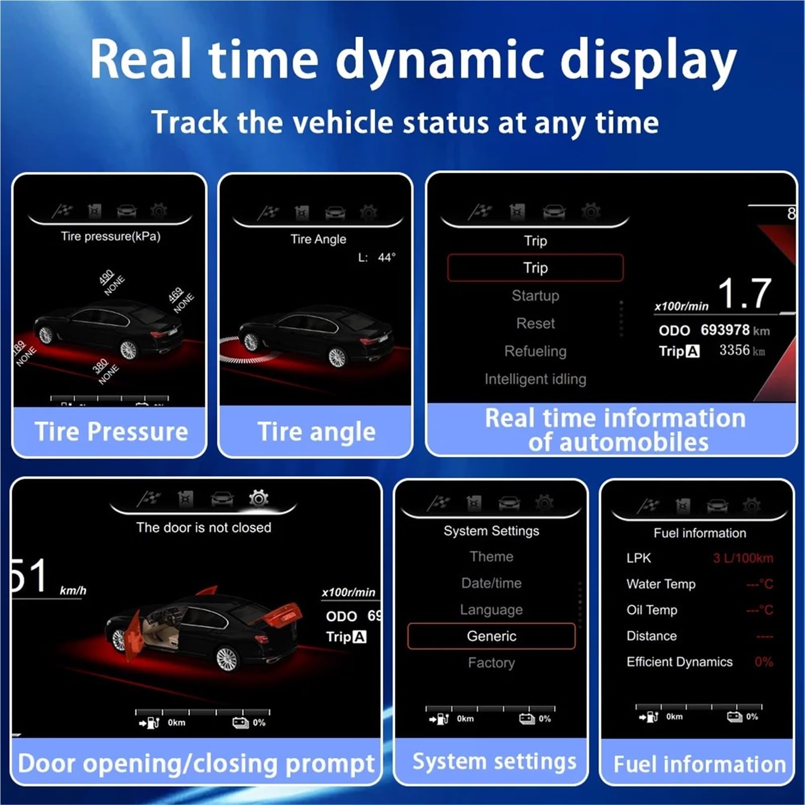 Tacómetro Compatible con el sistema NBT de BMW Serie 3 F30 F31 GT F34 (2013-2019), panel de instrumentos del coche, cabina para pantalla LCD.(NBT F30 F31 F34)