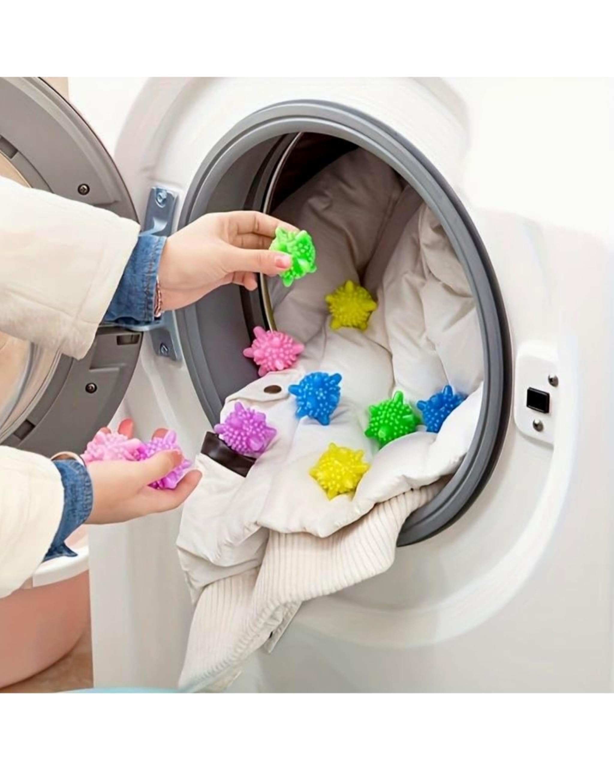 10 Pcs Eco-Friendly Washing Machine Laundry Balls - Reusable, Hypoallergenic, and Chemical-Free - Best for Clean and Soft Clothes. 4