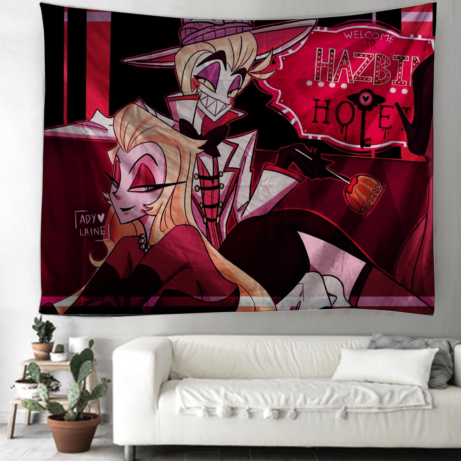 AAVEDA Husk Hazbin Hotel 1 affiche sur toile pour décoration murale de salon, chambre à coucher, style sans cadre, 50 x 75 cm AAVEDA Husk Hazbin Hotel 1 affiche sur toile pour décoration murale de salon, chambre à coucher, style sans cadre, 50 x 75 cm