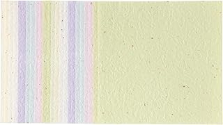 【Amazon.co.jp 限定】和紙かわ澄 日本の色 パステルカラー 淡色 もみ和紙 金銀振り 15×15cm 6色 24枚