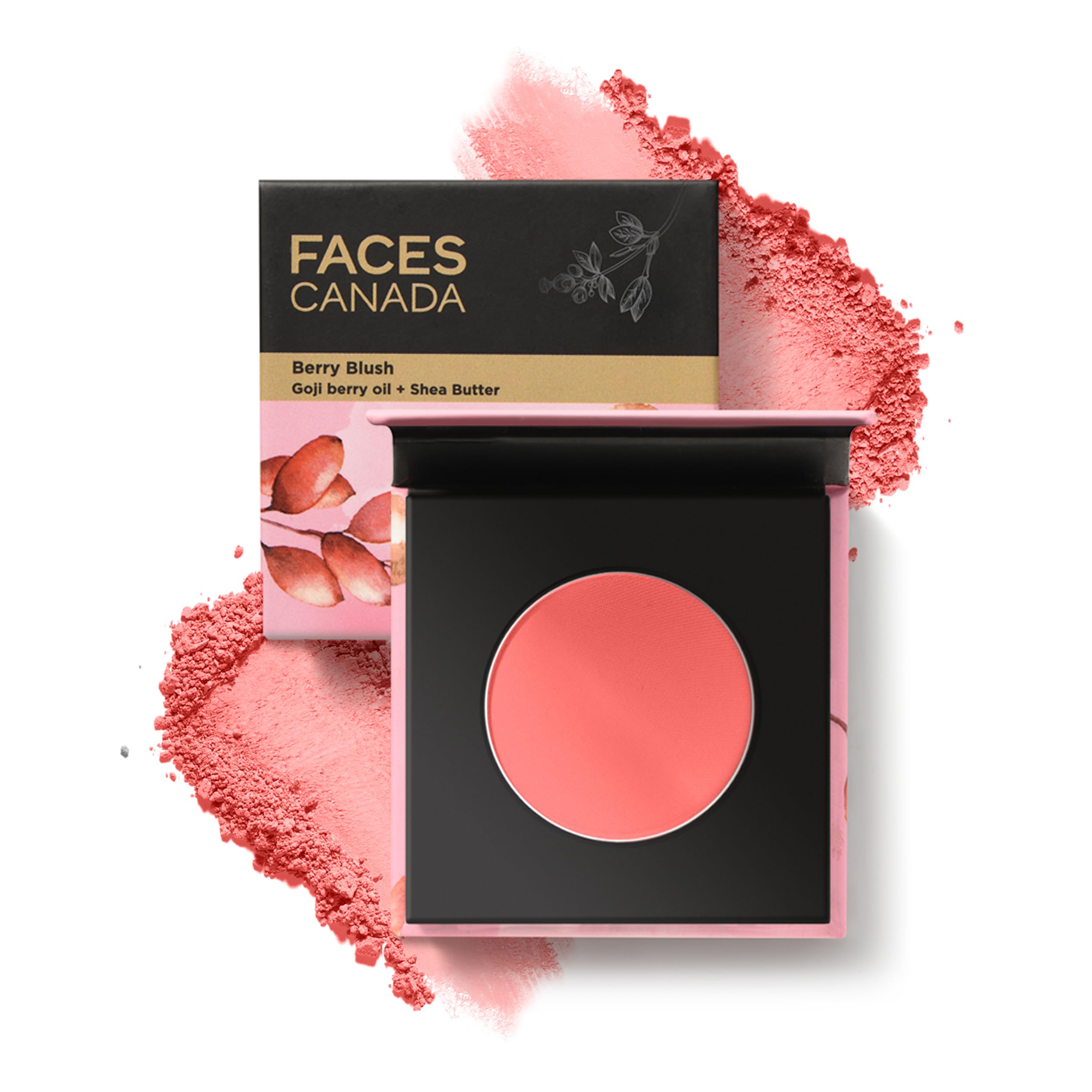 FACESCANADABerry Blush - Hop To The Beach 01, 4g | Lightweight Long Lasting Ultra-Matte HD Finish | Silky Smooth Texture | Melts Effortlessly & Buildable | Absorbs Oil | Shea Butter | Vitamin A & C