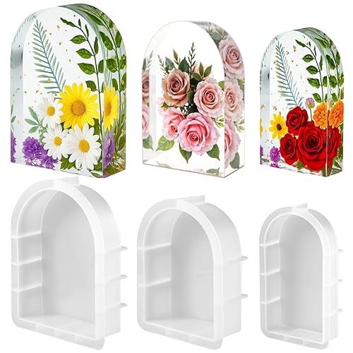 Large Resin Molds 3 PCS Arch Silicone Molds Kit Deep